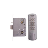 Digital door lock set on a white background