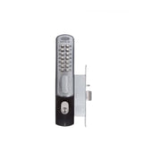 Lockwood Dx Digital Keypad 3572 Mortice Lock 60mm Backset Key Override Right Hand Satin Chrome
