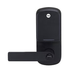 Yale Assure Keyed Lever Matt Black With Yale Home Module Matt Black