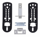 Carbine CDL7000 Heavy duty Knob with holdback lever digital, 60mm backset, Boxed, Satin Chrome- SKU DAVCDL7100-HBSC-HD