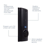 Gainsborough Black Mode Smart Deadbolt