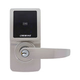 Digital door lock with CARBINE branding on a white background