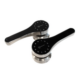 McGrath Ascot Digital Lock, Double Sided to suit Gate Installation, IP66 Rating, Satin Chrome Finish with 60mm Backset Tubular Latch