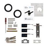 McGrath Ascot Digital Lock, Double Sided to suit Gate Installation, IP66 Rating, Satin Chrome Finish with 60mm Backset Tubular Latch