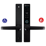 McGrath Hamilton Digital Door Lock – DDA Compliant Handles, 2-Hour Fire Rated, Black 60/70mm Adjustable Latch