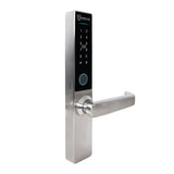 McGrath Hamilton Digital Lock With DDA Compliant Handles And 2 hour Fire Rating, Satin Nickel, Latch Not Included