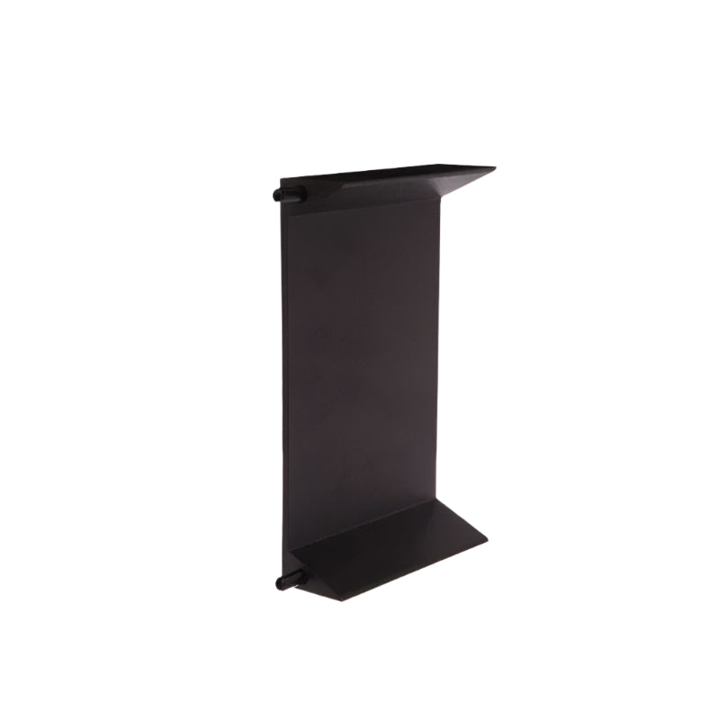 Black adjustable stand on a white background