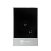 Black and silver doorbell panel with McGrathLocks logo on a white background