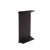 Black metal stand on a white background