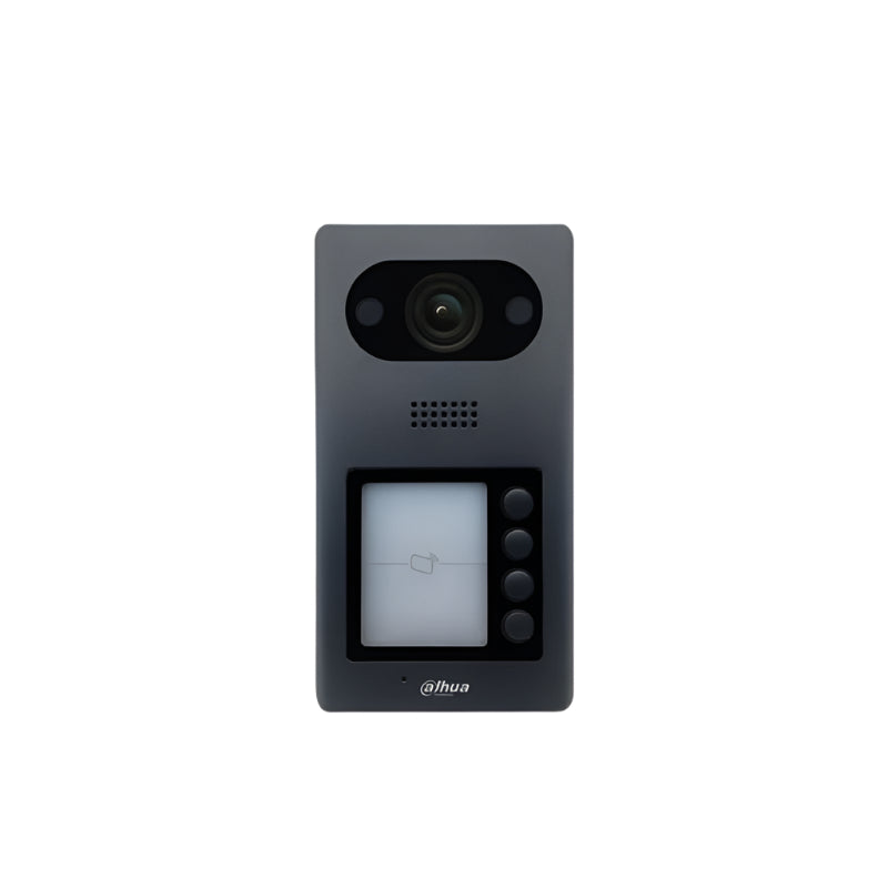 Black video doorbell with screen and buttons on a white background, featuring the Prime Smart Digital logo.