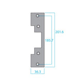 Lockwood Padde Face Plate, Long ANSI, suits ES100/ES110 (210100-530)