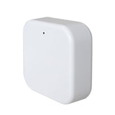 White square electronic device on a white background