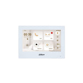 Dahua video intercom system display with interface on a white background