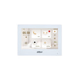 Dahua video intercom system display with interface on a white background