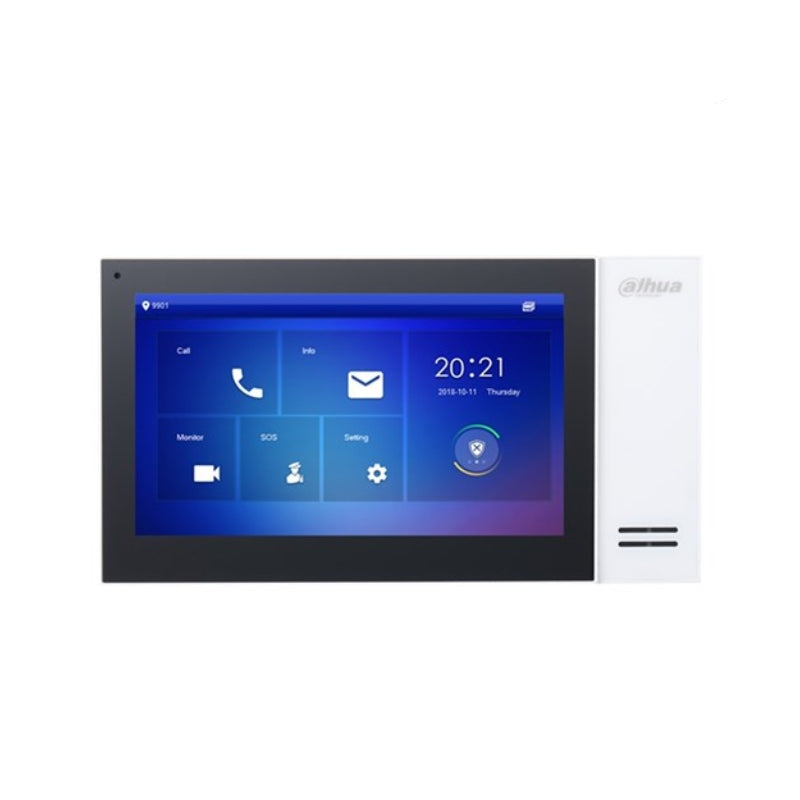 Dahua video intercom system display on a white background