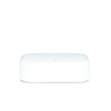 White rectangular object on a white background