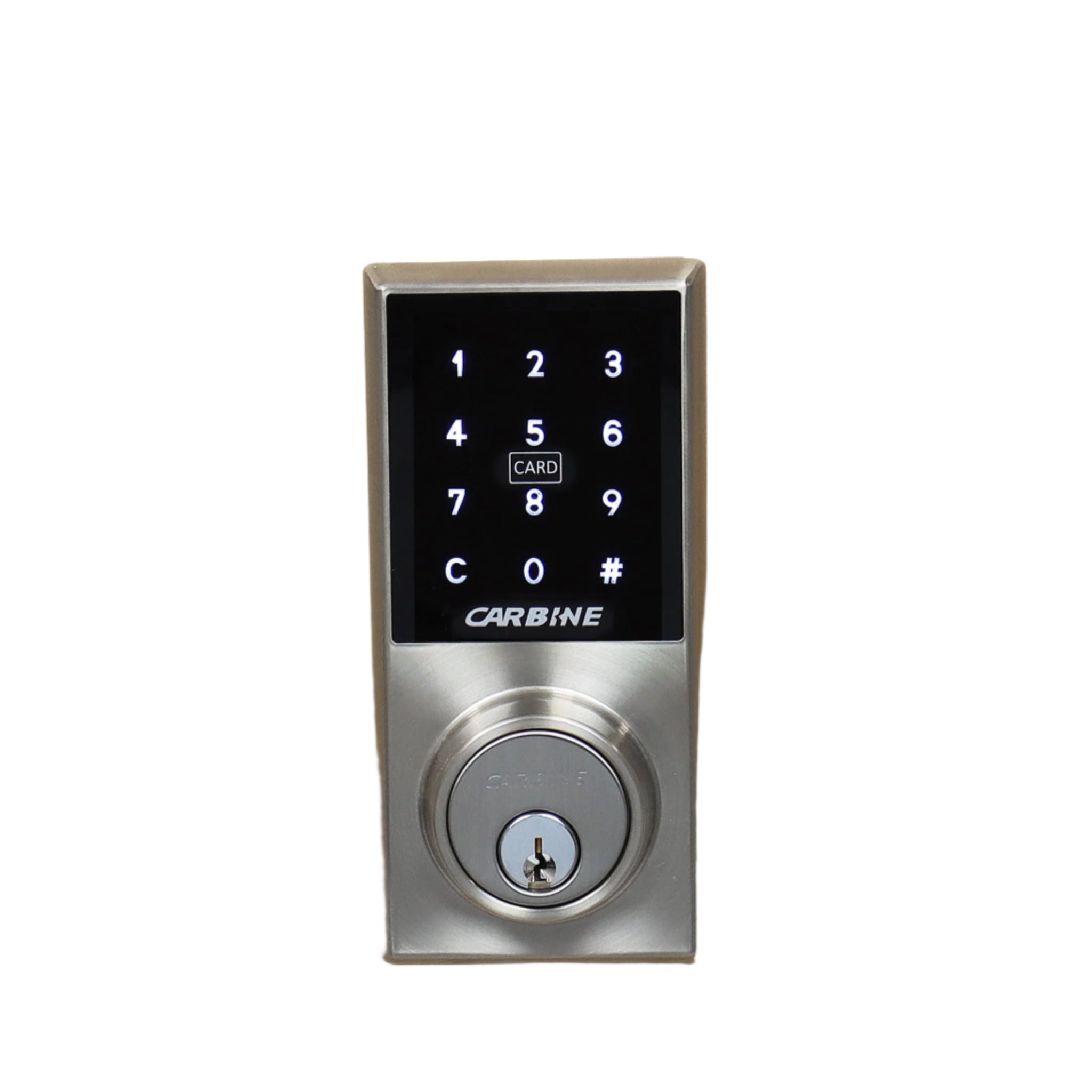 Digital door lock with keypad on a white background, featuring the Prime Smart Digital logo.