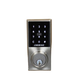 Digital door lock with keypad on a white background, featuring the Prime Smart Digital logo.