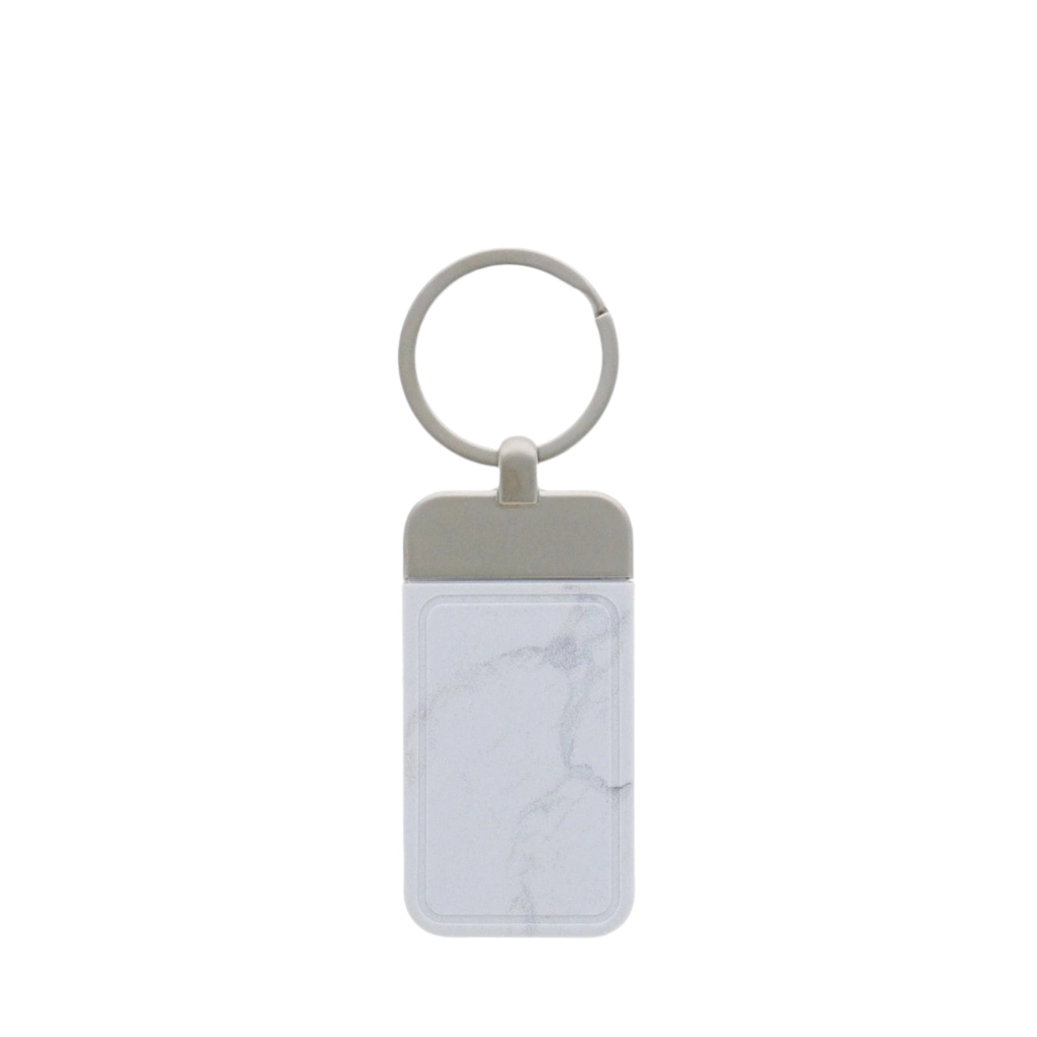 Keychain with marble pattern on a white background
