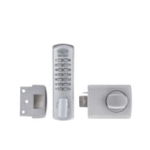 Set of electronic door locks on a white background