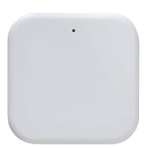 White square device with a small black dot on a white background