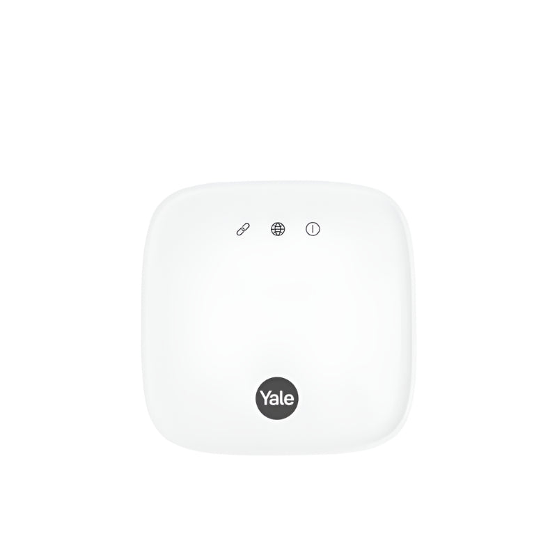 White Yale device on a white background