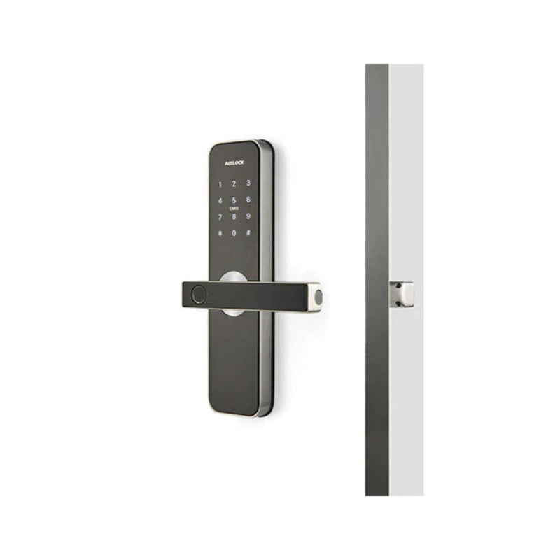 Smart door lock on a white background