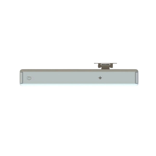 Metallic clutch bag on a white background
