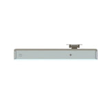 Metallic clutch bag on a white background