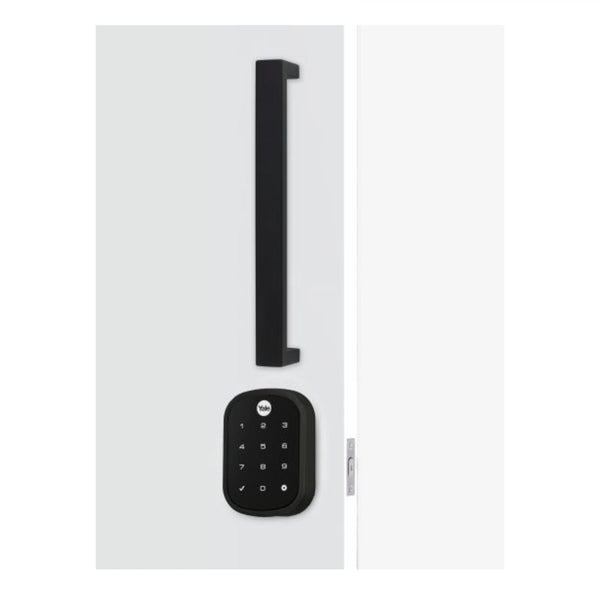Yale Assure Sl Entrance Set 143x450 Pull Handle Matt Black