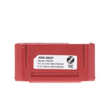 Red electronic device with ASSA ABLOY branding on a white background