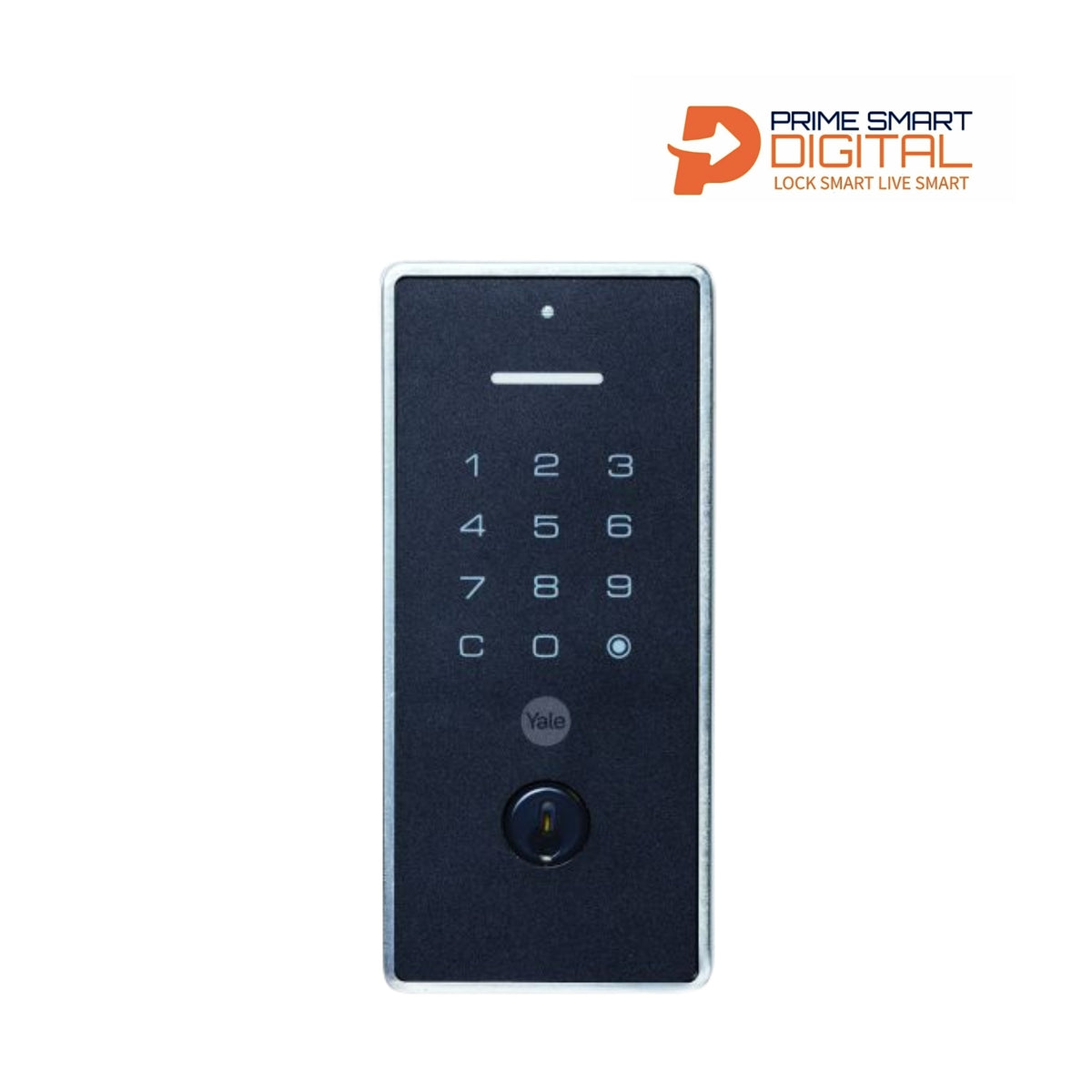YALE LIBI DIGITAL DEADBOLT KEYED SATIN NICKEL