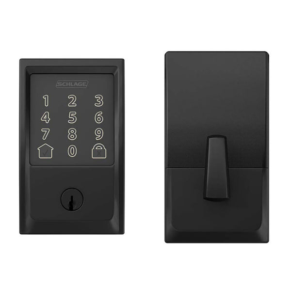 Schlage Smart Wi-Fi Deadbolt Lock – Matte Black, Touchscreen Keypad