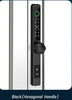 McGrath A231 Slimline Digital Lock, Hexagon Handle, Black  Euro Style 28mm Backset Mortice Lock