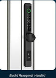 McGrath A231 Slimline Digital Lock, Hexagon Handle, Black  Euro Style 28mm Backset Mortice Lock