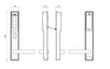 Lockwood Cortex Card+Pin 5782 35-48 Sc With 5782 Lock Satin Chrome