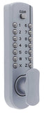 Carbine CDL7000 Heavy duty Dual knob pad digital, 60mm backset,Satin Chrome