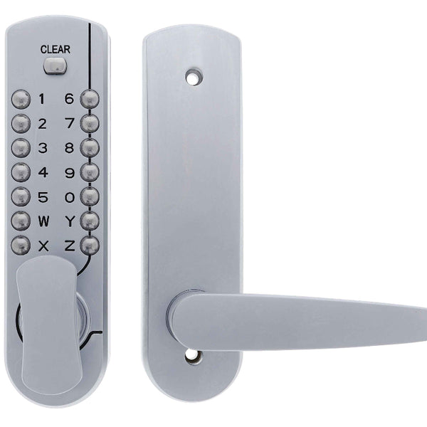 Carbine CDL7000 Heavy duty Knob with lever digital, 60mm backset Satin Chrome