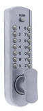 Carbine CDL7000 Heavy duty Knob with holdback lever digital, 60mm backset, Boxed, Satin Chrome- SKU DAVCDL7100-HBSC-HD