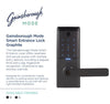Gainsborough Mode Smart Entrance Lever Lock Graphite