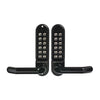 Borg Digital Door Lock Lever Marine Grade Pro Back To Back Black Bl5051mgpro