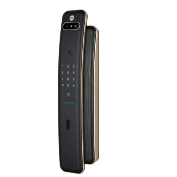 Digital door lock on a white background