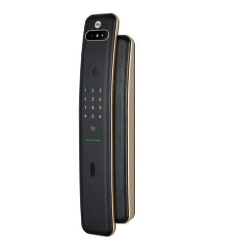 Digital door lock on a white background
