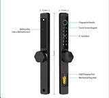 McGrath A231 Slimline Digital Lock, Hexagon Handle, Black  Euro Style 35mm Backset Hook Bolt Mortice Lock, Suits Sliding Doors