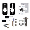 McGrath Albion Digital Lock, Black Finish with 60mm Backset Tubular Latch