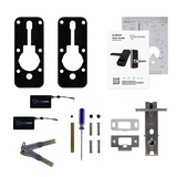 McGrath Albion Digital Lock, Black Finish with 60mm Backset Tubular Latch