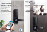McGrath NX1 Digital Lock, Black Finish with 60/70mm Adjustable Backset Tubular Latch