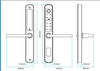 McGrath A210 Slimline Digital Lock, Black  Euro Style 30mm Backset Mortice Lock