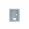 Gray wall plate with a single socket on a white background, featuring the Prime Smart Digital logo.