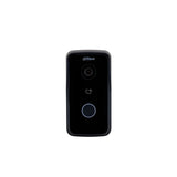 Black Dahua security camera on a white background